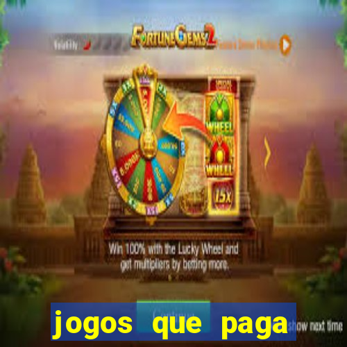 jogos que paga dinheiro de verdade no pix