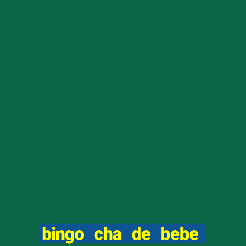 bingo cha de bebe cartelas para imprimir