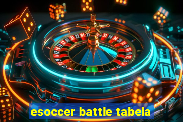 esoccer battle tabela